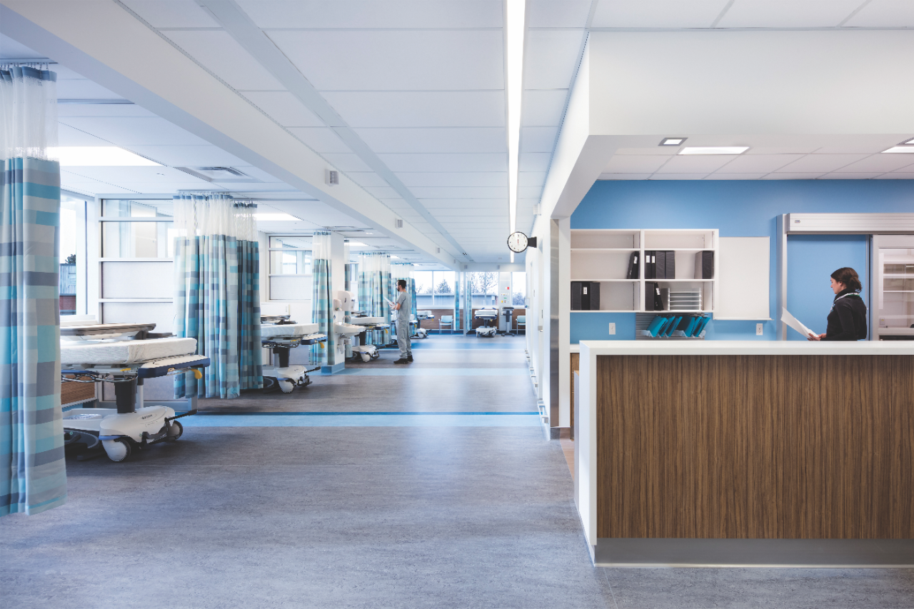 USG Mars™ Healthcare Acoustical Panels in hospital and healthcare environment